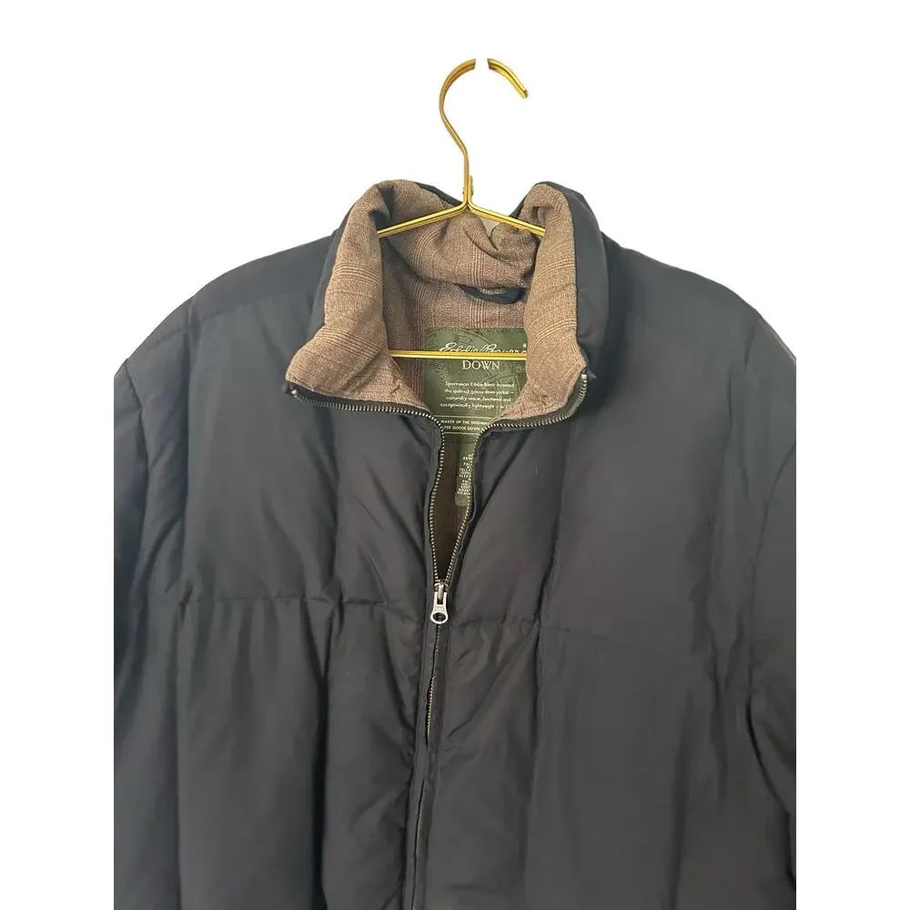 Eddie Bauer Down Jacket/Coat womens size large tall black‎